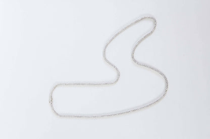 17.97 Carat F VS Diamond Opera Tennis Necklace 18k White Gold