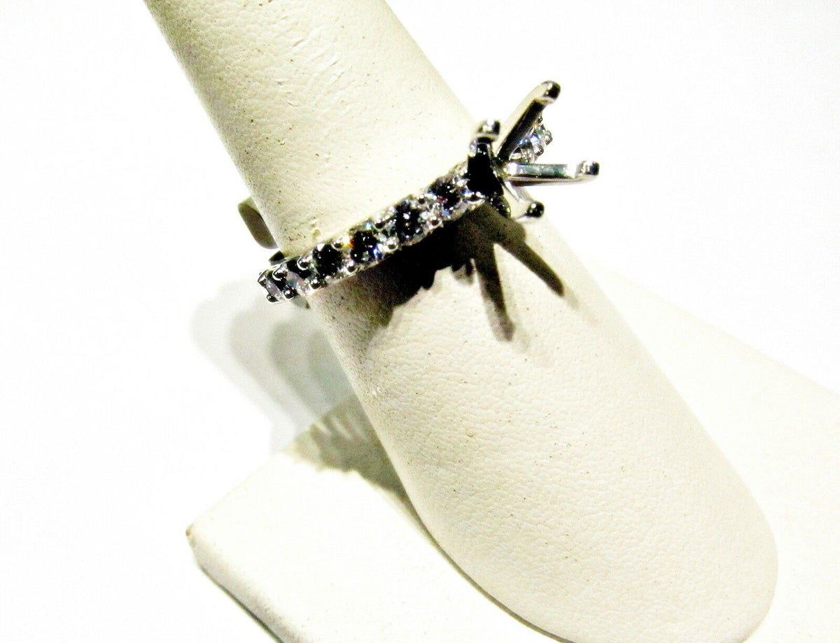 DIAMOND TWELVE STONE SIDE SET SETTING FOR .50 TO 1 CT DIAMOND