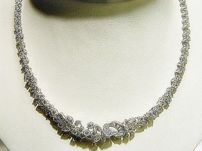 DIAMOND MARQUISE BAGUETTE ROUND ALL AROUND SET DIAMOND NECKLACE