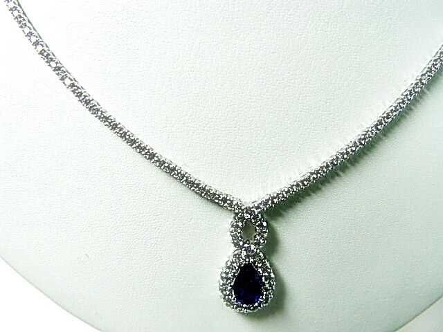 SAPPHIRE BLUE PEAR SHAPE 8.80X 4.80X 3.11MM DIAMOND ROUND