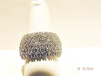 7.73 ct round brilliant diamond eternity band 18 k white gold diamond band prong