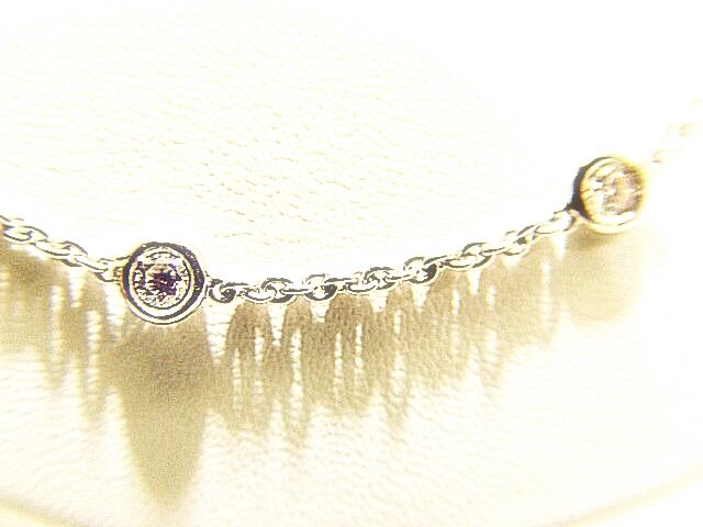 DIAMOND ROUND BRILLIANT SHAPE DIAMOND BY YARD NECKLACE