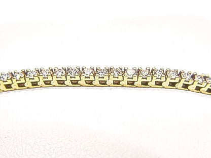 ROUND BRILLIANT CUT DIAMOND 4 PRONG SET TENNIS BRACELET