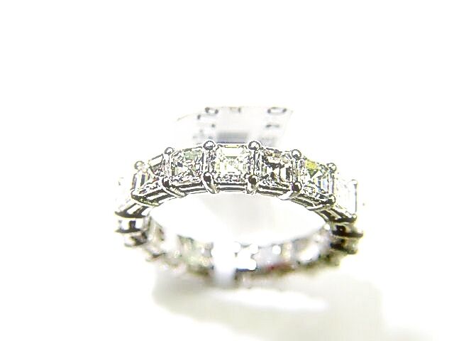 DIAMOND 19 ASSCHER DIAMOND ETERNITY BAND DIAMOND SET ALL AROUND ANNIVERSARY BAND
