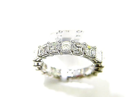 DIAMOND 19 ASSCHER DIAMOND ETERNITY BAND DIAMOND SET ALL AROUND ANNIVERSARY BAND