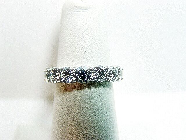 DIAMOND ROUND BR SHAPE ETERNITY SET BAND COMMON PRONG DIAMOND ETERNITY BAND