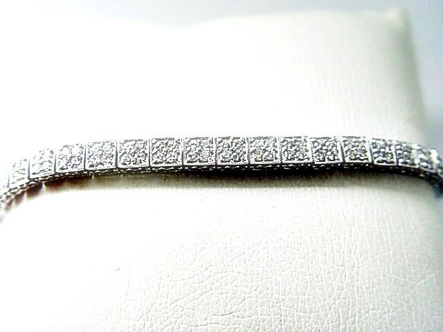 DIAMOND ROUND BRILLIANT SH PRONG SET BEADED STYLE BRACELET