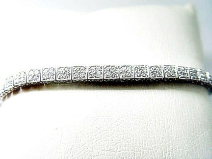 DIAMOND ROUND BRILLIANT SH PRONG SET BEADED STYLE BRACELET
