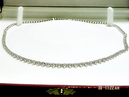 DIAMOND 60 ROUND BR SHAPE 3 PRONG SET FRONT SET NECKLACE