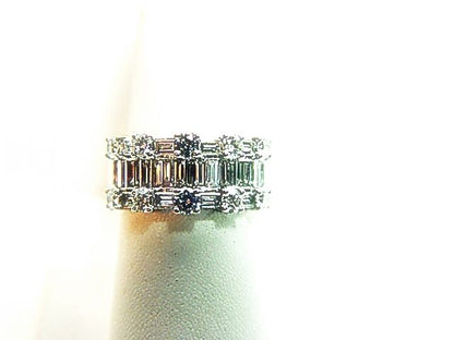 DIAMOND ROUND BR SHAPE 10 STONE BAGUETTE 24 STONE BAND