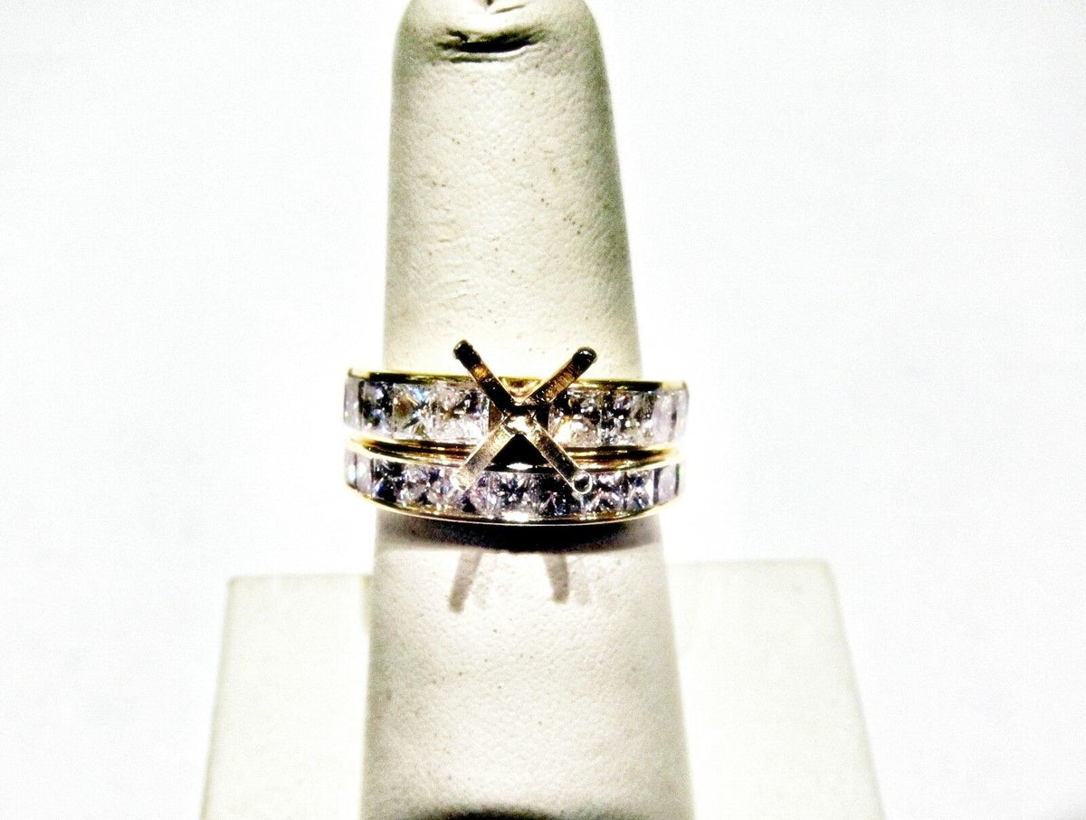 1.85 CT DIAMOND 10 STONE SETTING THIRTEEN STONE BAND ENGAGEMENT 18 K YELLOW GOLD
