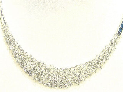 DIAMOND ROUND BRILLIANT SHAPE BAGUETTE SHAPE NECKLACE