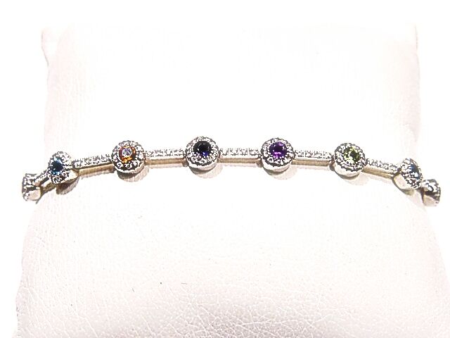 13 COLOR STONE CITRINE PINK SAPPHIRE BLUE TOPAZ PERIDOT AMETHYST 18 K