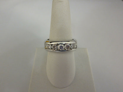 DIAMOND 5 STONE CHANNEL SET MENS BAND DIAMOND RING MEN'S MEN DIAMOND RING BAND