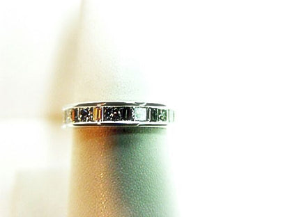 2.76 CT DIAMOND PRINCESS 14 STONE BAGUETTE 14 STONE ETERNITY SET BAND SIZE 6.75