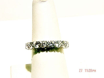 DIAMOND ROUND BRILLIANT SHAPE ETERNITY SET BAND 18 STONE DIAMOND ANNIVERSARY