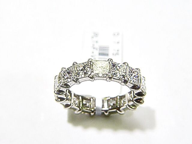 DIAMOND 16 SHAPE PRINCESS DIAMOND ETERNITY BAND ALL AROUND SET DIAMOND BAND