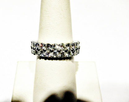 TWO ROW DOUBLE COMMON PRONG SET ROUND BRILLIANT SET