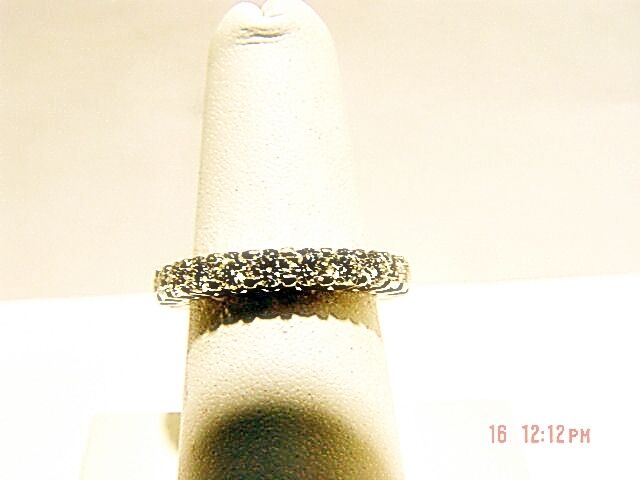 diamond band eternity small portion gold back for size