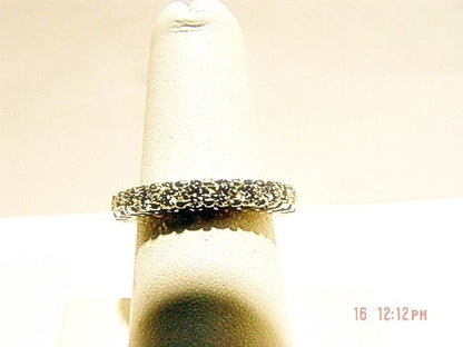 diamond band eternity small portion gold back for size