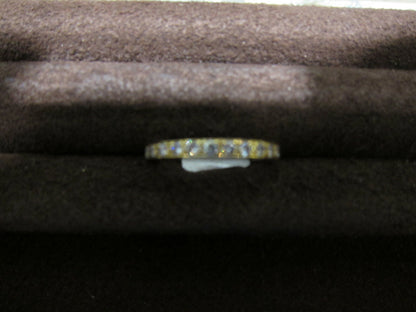 diamond prong set all around set yellow gold eternity diamond band diamond ring