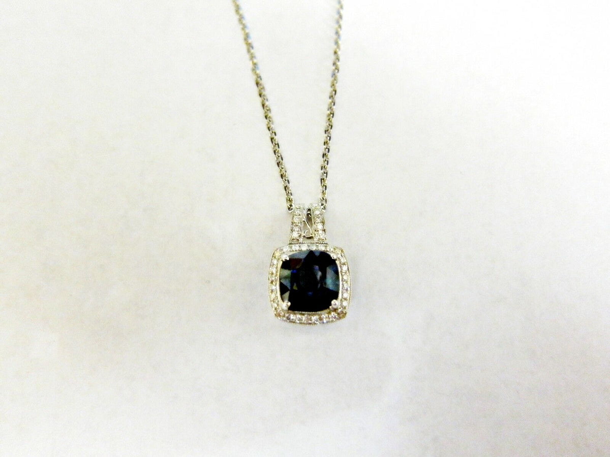 SAPPHIRE CUSHION SHAPE 9.41X9.15X6.51MM DIAMOND ROUND