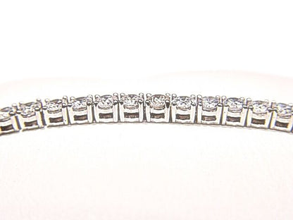 ROUND BRILLIANT CUT DIAMONDS 4 PRONG SET TENNIS BRACELET