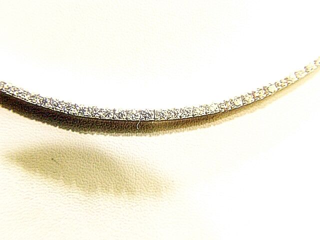 DIAMOND ROUND BR SHAPE PRONG SET DIAMOND CHOKER NECKLACE