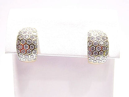 ROUND BRILLIANT CUT BEZEL SET DIAMOND HUGGY EARRING