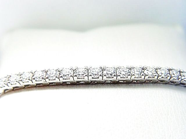 DIAMOND ROUND BRILLIANT SHAPE 4 PRONG SET DIAMOND TENNIS BRACELET