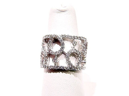 DIAMOND SET IN A WIDE BAND