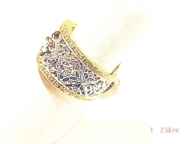DIAMOND ROUND BRILLIANT TWO TONE GOLD SETTING ETERNITY DIAMOND BAND
