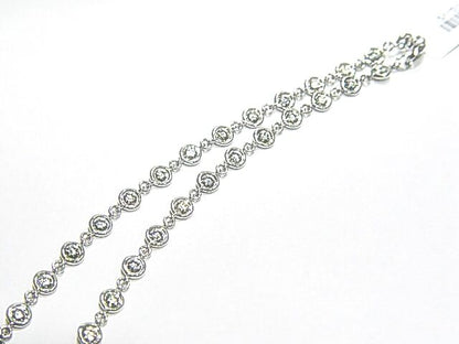 DIAMOND ROUND BR SHAPE BEZEL SET DIAMOND BY YARD STYLE NECKLACE