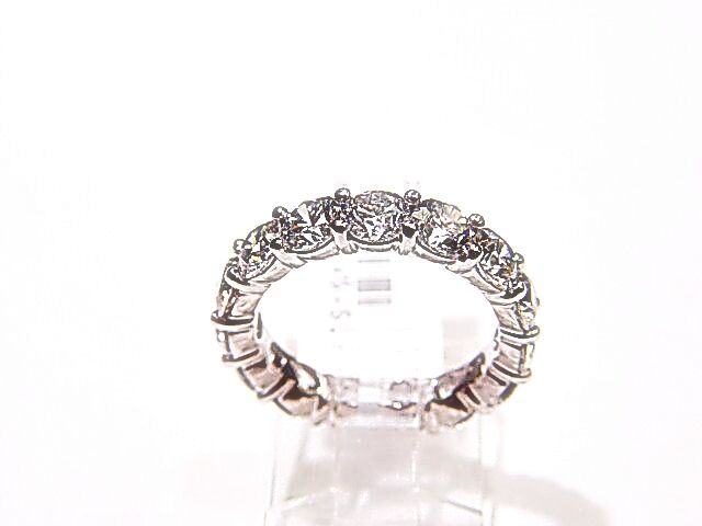 DIAMOND 15 ROUND BRILLIANT ETERNITY BAND HAND MADE MOUNTING DIAMOND ANNIVERSARY