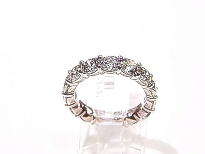 DIAMOND 15 ROUND BRILLIANT ETERNITY BAND HAND MADE MOUNTING DIAMOND ANNIVERSARY