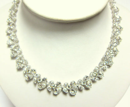 DIAMOND NECKLACE MULTI-SHAPE DIAMOND SET PRETTY DIAMOND NECKLACE SET DIAMOND