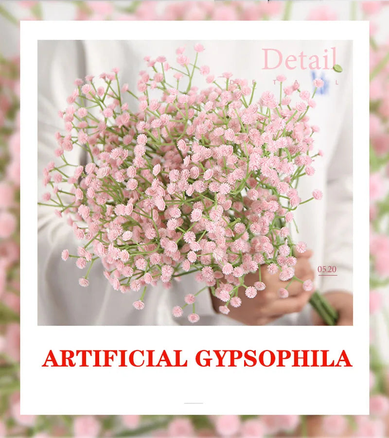 3/5/10pcs Gypsophila Artificial Flowers Gypsophila Fake Flower DIY Floral Bouquets Arrangement for Wedding Home Decor
