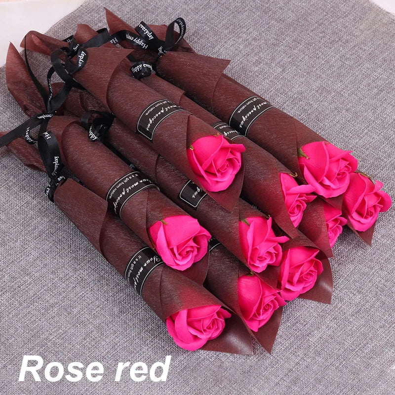5/10/20 Pcs Red Rose Bouquet Artificial Flower Eternal Rose Valentine's Day Teacher's Day Mother's Day Gift Giving Bunch Flower
