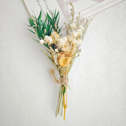 Preserved Flowers Vibrant Artificial Flowers Mini Bouquet Easy To Use Dried Flower Bouquet For Thoughtful Gifts Creative Home