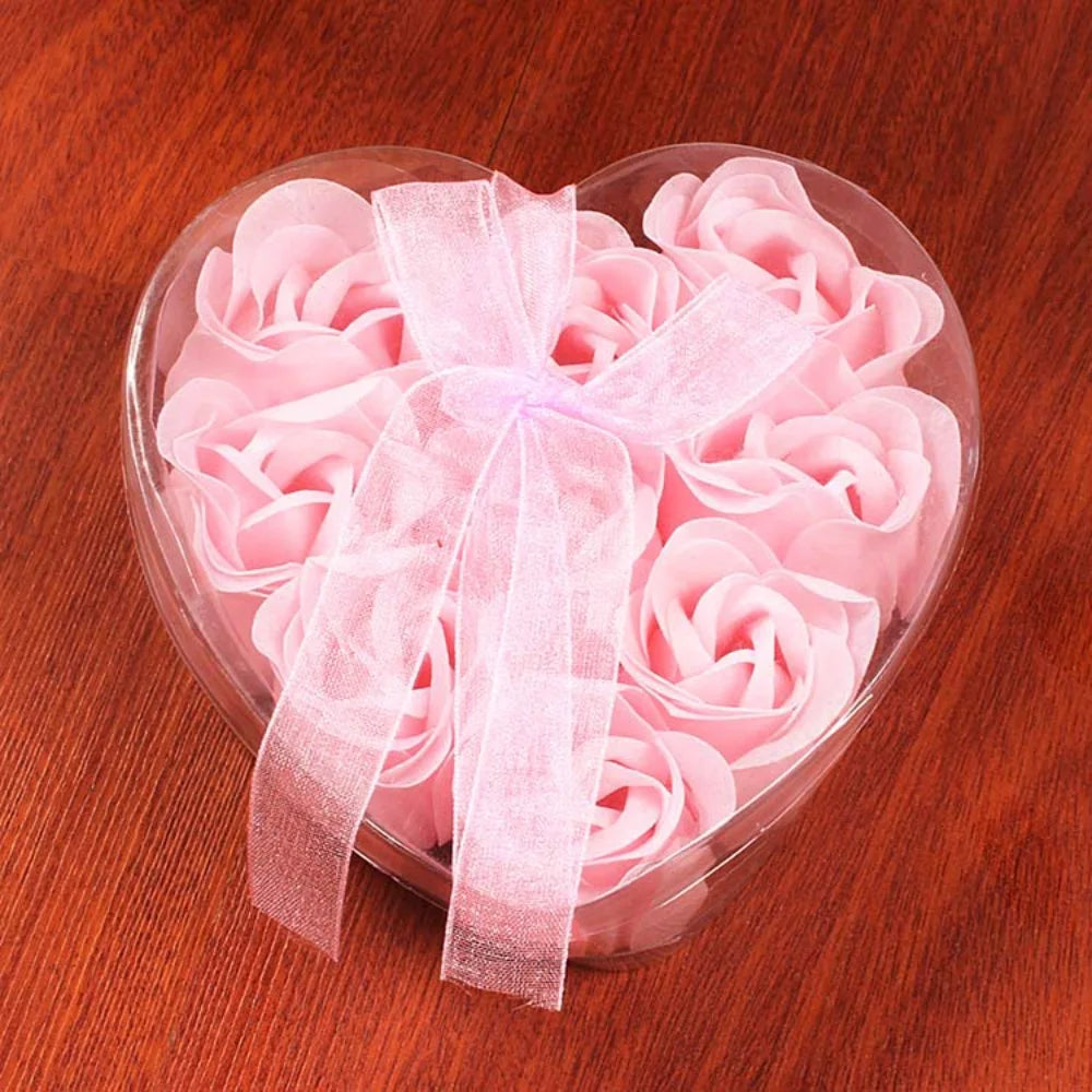 3/6/9 Heads Rose Soap Flower Bouquet Valentine'S Day Artificial Flower Bouquet Gift Women/Men Valentine Day Gift Wedding Decor