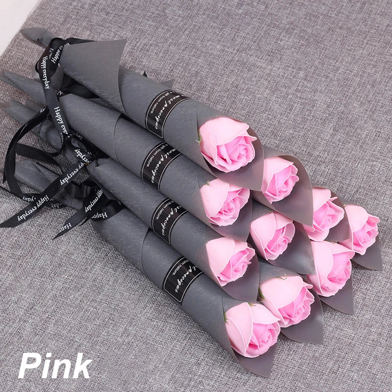 5/10/20 Pcs Red Rose Bouquet Artificial Flower Eternal Rose Valentine's Day Teacher's Day Mother's Day Gift Giving Bunch Flower