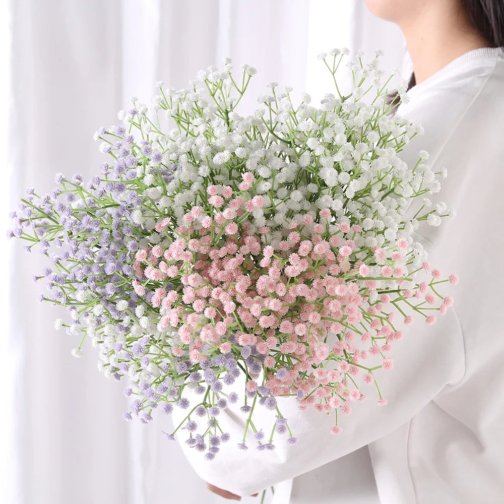 3/5/10pcs Gypsophila Artificial Flowers Gypsophila Fake Flower DIY Floral Bouquets Arrangement for Wedding Home Decor