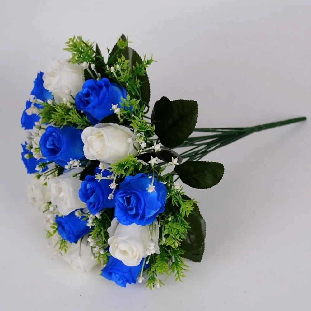 18 Heads Real Happy Lucky Flower 8 Colors Photography Photo Gift Valentine's Day Flowers Mini Natural Simulated Rose