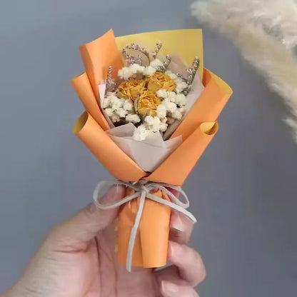Preserved Baby's Breath Dried Flower Bouquet, Ins Popular Gypsophila, Birthday Gift for Best Friend Girlfriend, Home Decoration