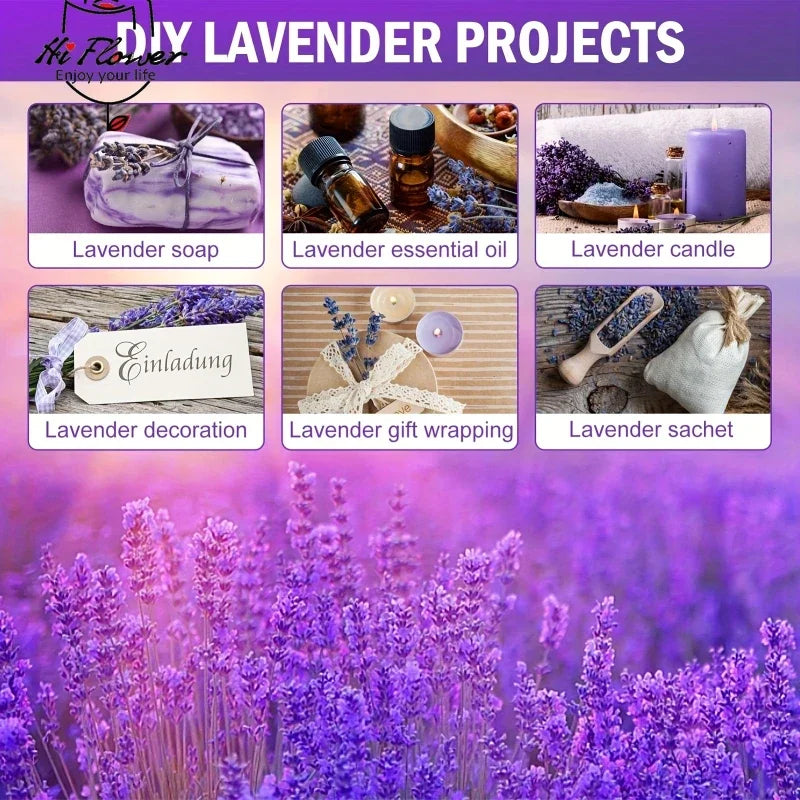120g Fresh Dried Flowers Lavender Natural Bouquet Boho Home Decor Artificial Plants Gypsophila Wedding Valentines Day Decoration