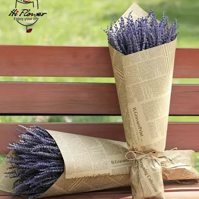 120g Fresh Dried Flowers Lavender Natural Bouquet Boho Home Decor Artificial Plants Gypsophila Wedding Valentines Day Decoration