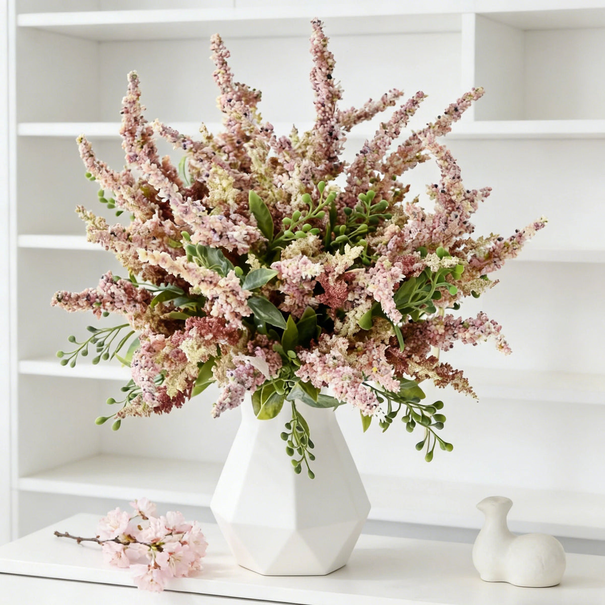 Artificial Silk Flowers Wedding Home Room Table Vase Outdoor Yard Holiday Party Bridal Bouquets Vases Props DIY Decorative Gifts