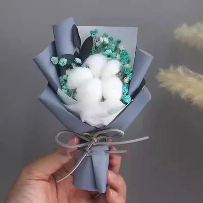Preserved Baby's Breath Dried Flower Bouquet, Ins Popular Gypsophila, Birthday Gift for Best Friend Girlfriend, Home Decoration