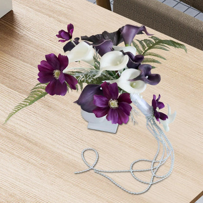 Artificial Calla Lily Flowers Wedding Bouquet Holding Flowers