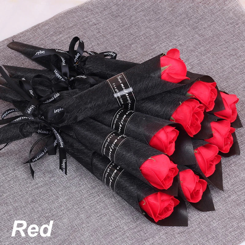 5/10/20 Pcs Red Rose Bouquet Artificial Flower Eternal Rose Valentine's Day Teacher's Day Mother's Day Gift Giving Bunch Flower